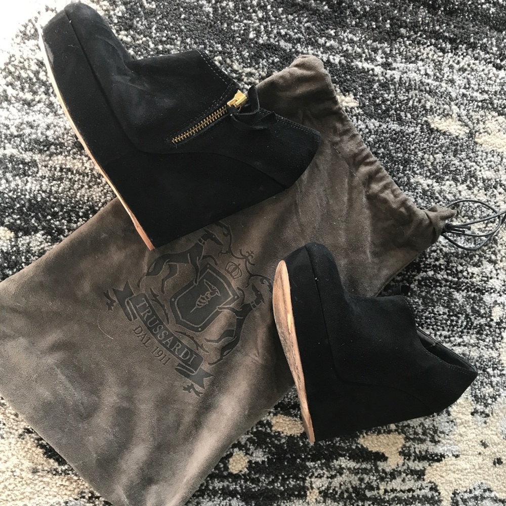 Trussardi platform leather - authentic